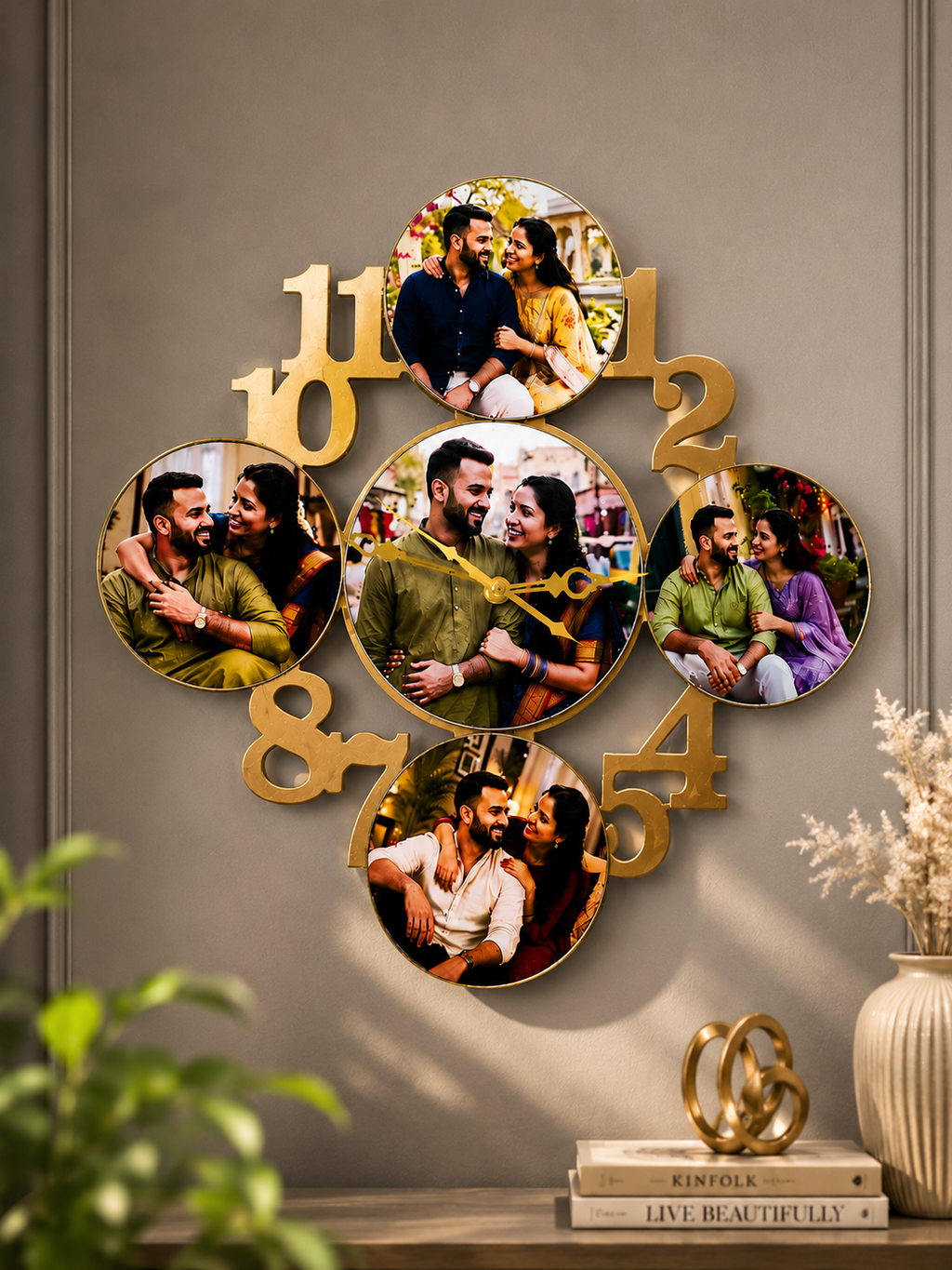 Personalized Photo Frame Wall Clock 1