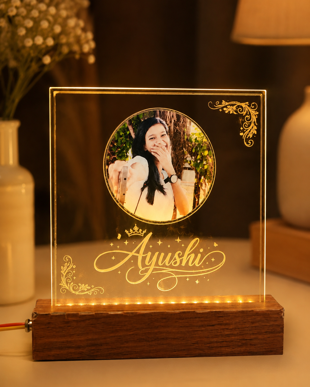 Personalized LED Acrylic Photo Lamp ✨