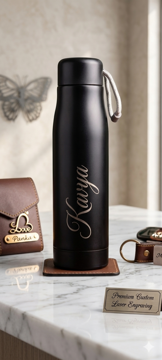 Personalized Vacuum Insulated Steel Water Bottle