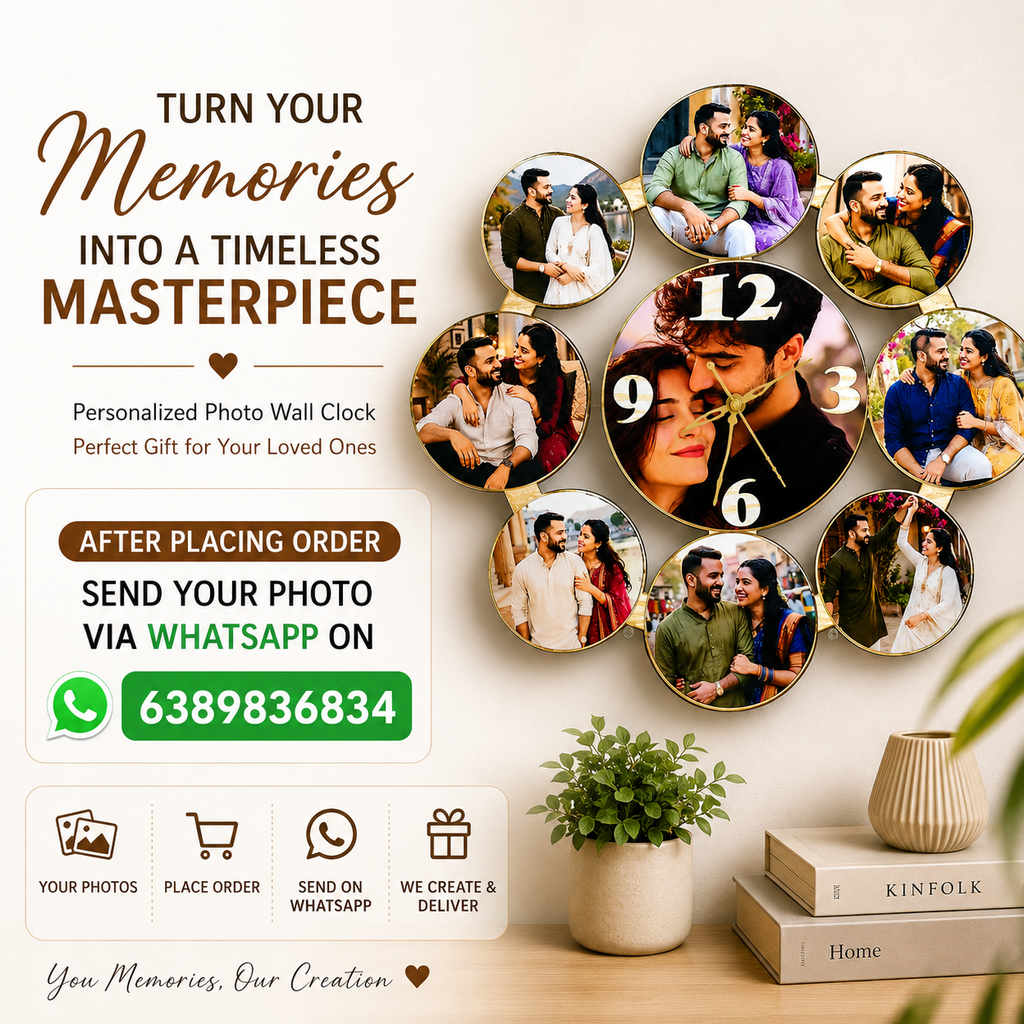 Personalized Photo Frame Wall Clock