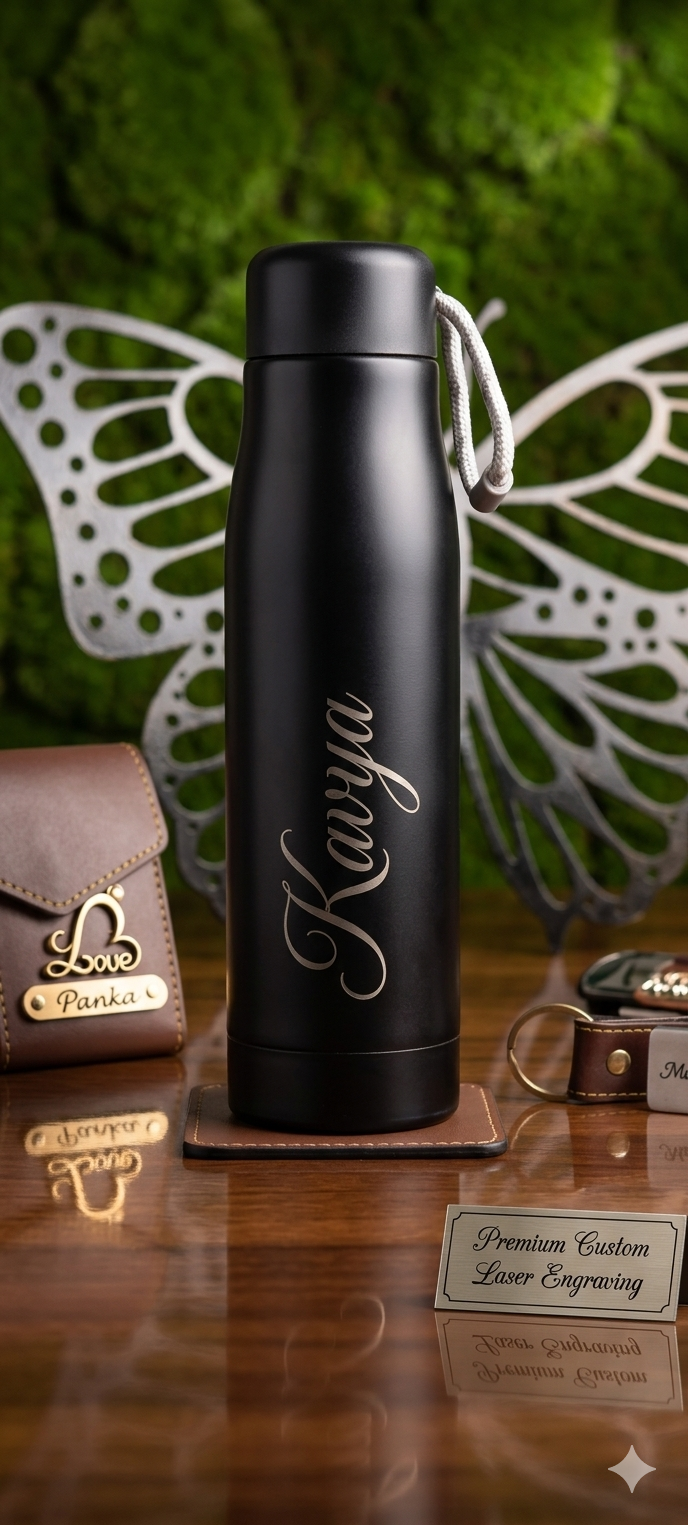 Personalized Vacuum Insulated Steel Water Bottle