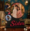 16 Inch MDF Personalized “Best Sister” Photo Frame – Perfect Rakhi Gift