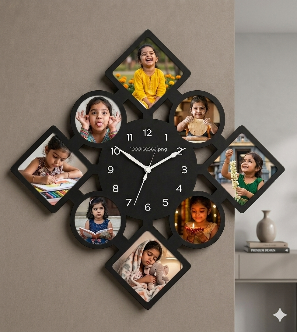 Personalized Photo Frame Wall Clock 2