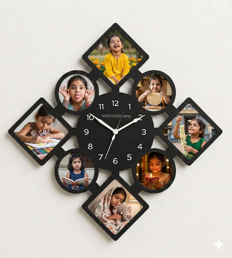 Personalized Photo Frame Wall Clock 2