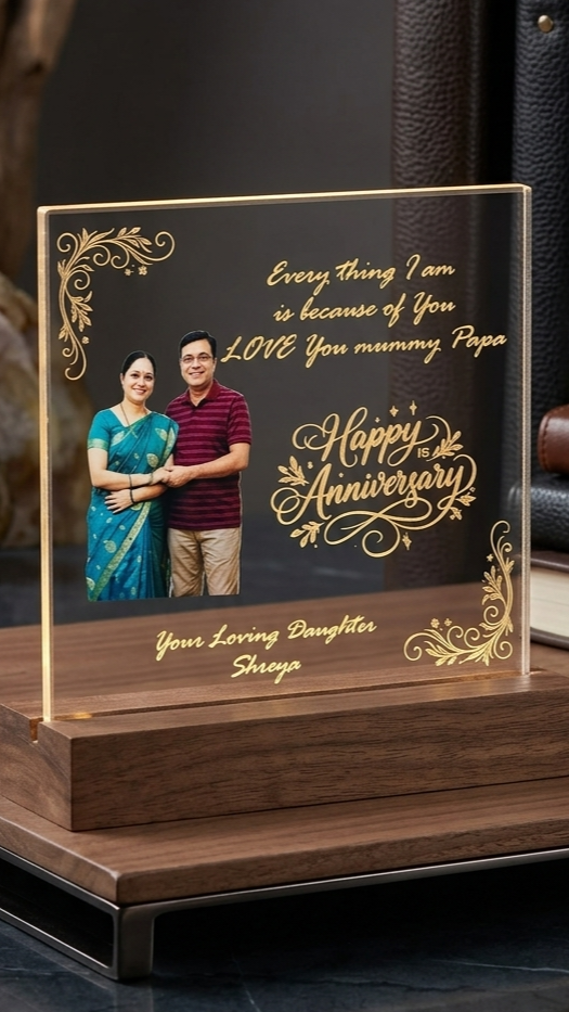 Personalized LED Acrylic Lamp – A Gift That Glows with Love ❤️