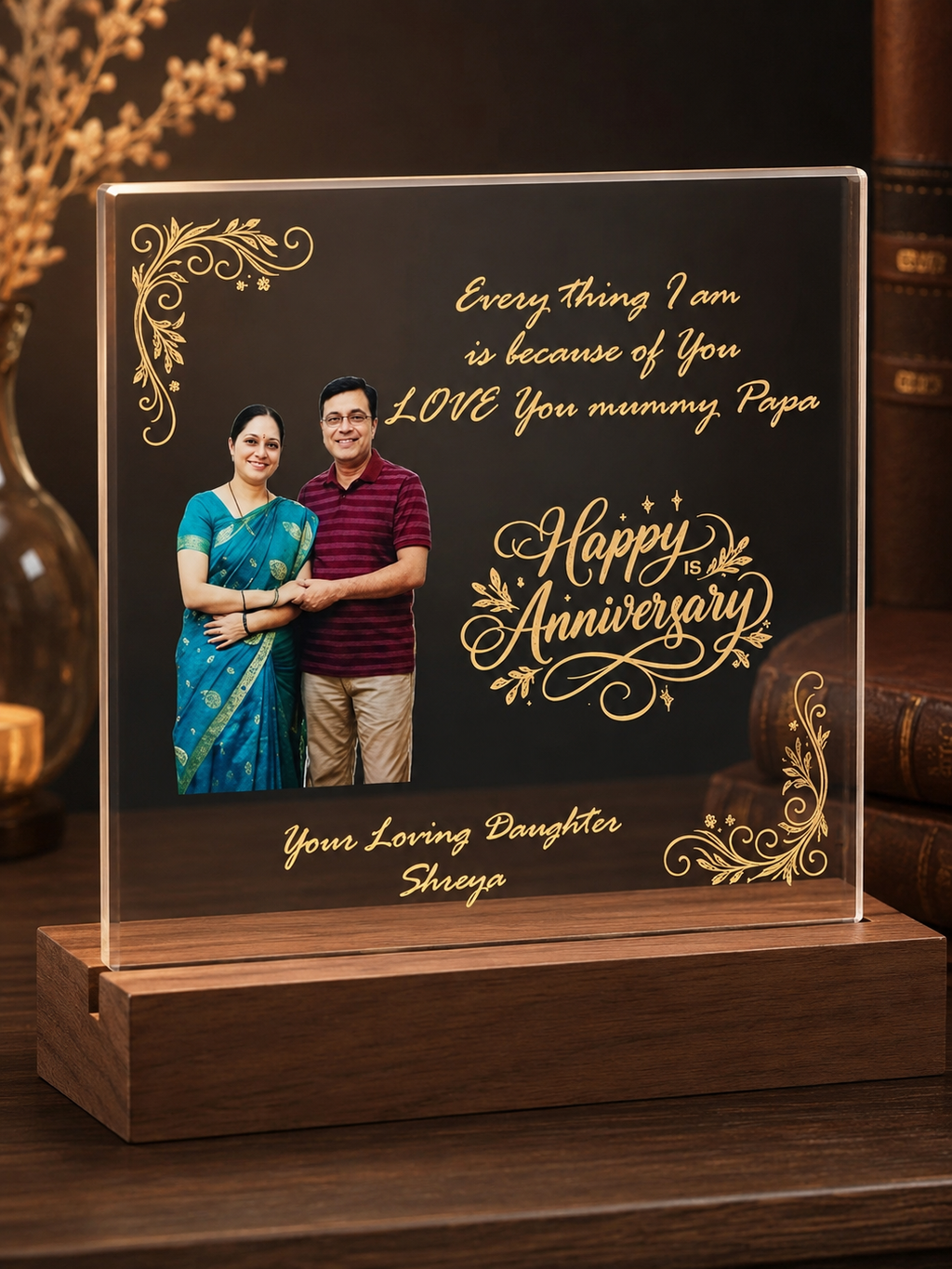 Personalized LED Acrylic Lamp – A Gift That Glows with Love ❤️